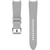 Samsung Galaxy Watch 4 / 4 Classic - Bratara Hybrid, cu cusatura (20mm, M/L), piele - Argintiu