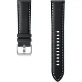 Galaxy Watch 3 - Bratara cu cusatura (22mm, M/L), piele - Negru