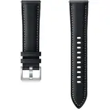Galaxy Watch 3 - Bratara cu cusatura (20mm, S/M), piele - Negru