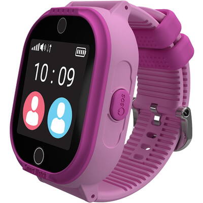Smartwatch MyKi Watch 4 Lite cu tripla localizare (LBS, GPS, Wi-Fi), impermeabil, Roz