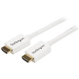 StarTech 3m 10 ft White CL3 In-wall High Speed HDMI Cable - Ultra HD 4k x 2k HDMI Cable - HDMI to HDMI M/M - Audio/Video, Gold-Plated (HD3MM3MW) - HDMI cable - 3 m