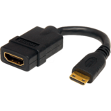StarTech 5 in. HDMI Mini HDMI Adapter - Audio & Video - Compact - HDMI - HDMI to Mini HDMI (HDACFM5IN) - HDMI adapter - 1.3 cm