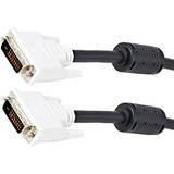 2m DVI-D Dual Link Cable - Male to Male DVI-D Digital Video Monitor Cable - 25 pin DVI-D Cable M/M Black 2 Meter - 2560x1600 (DVIDDMM2M) - DVI cable - 2 m
