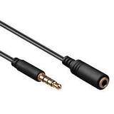 StarTech 2m 3.5mm 4 Position TRRS Headset Extension Cable - M/F - audio Extension Cable for iPhone (MUHSMF2M) - headset extension cable - 2 m