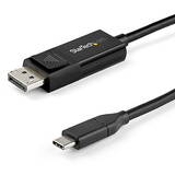 CDP2DP141MB, 3.3ft/1m USB C to DisplayPort 1.4 Cable Adapter - 8K/5K/4K USB Type C to DP 1.4 Monitor Video Converter Cable - HDR/HBR3/DSC - external video adapter - black