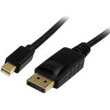 StarTech MDP2DPMM1M, 1m Mini DisplayPort to DisplayPort 1.2 Cable DisplayPort 4k - DisplayPort cable - 1 m