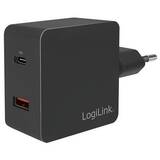Logilink Adap USB Wall Charger 2-port black