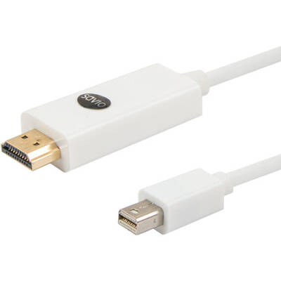 SAVIO CL-83 video cable adapter 1.8 m Mini DisplayPort HDMI White