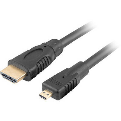 LANBERG CA-HDMI-12CC-0010-BK cable HDMI - Micro HDMI v1.4 4K 3D