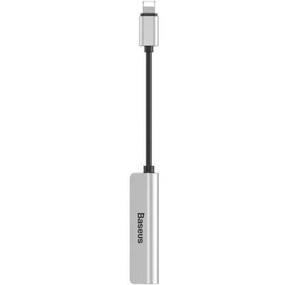 Adaptor Baseus Audio AUX splitter  3.5 mm mini jack cable for headphone + microphone, 20cm black, 30619