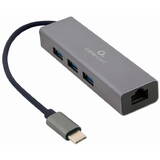 Hub USB Gembird A-CMU3-LAN-01