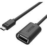 Adaptor Unitek Y-C438GBK USB cable 0.2 m USB 2.0 Micro-USB B USB A Black
