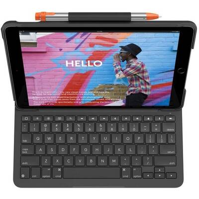 Husa cu tastatura Slim Folio pentru iPad (7th gen) / iPad Air (3rd gen), Black