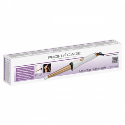 ProfiCare Conical curling iron PC-HC 3049 white/gold