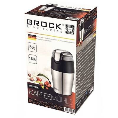 BROCK CG 4051 GY Electric coffee grinder 50 g 150 W Grey