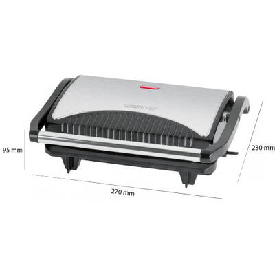 Electric grill Clatronic MG 3519 (700W, black and silver)
