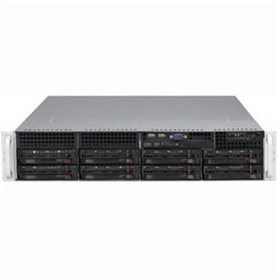 Sistem server Supermicro SC825 TQC-R740LPB - rack-mountable - 2U - enhanced extended ATX
