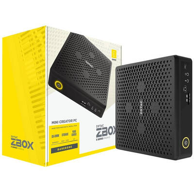 Sistem Mini ZOTAC ZBOX EN072080S Black i7-10750H 2.6 GHz