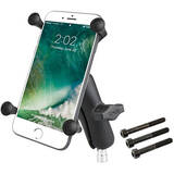 Suport mare pentru telefon RAM ® X-Grip ® cu bază de clemă pentru ghidon pentru motociclete