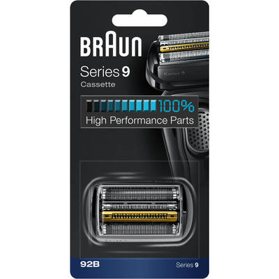 BRAUN Accesorii Aparate Ras Series 9 92B Electric Shaver Head Replacement Cassette – Black 92B
