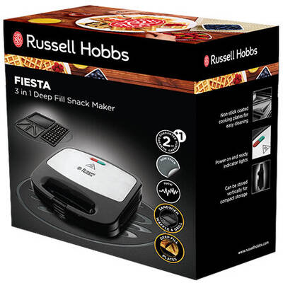 RUSSELL HOBBS Sandwich-maker Fiesta 3 in 1 Deep Fill 24540-56