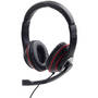 Casti Office/Call Center Gembird cu microfon MHS-03-BKRD Stereo black color with red ring