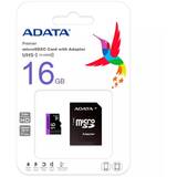 Card de Memorie ADATA Micro SDHC Premier 16GB UHS-I U1 Clasa 10  + Adaptor SD