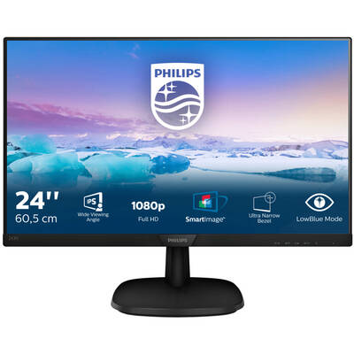 Monitor Philips 243V7QSB/00 23.8 inch 8 ms Black 60Hz