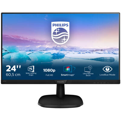 Monitor Philips 243V7QDSB/00 23.8 inch 5 ms Black 60Hz