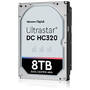 Hard disk server WD ULTRASTAR, DC HC320, 8TB, 3.5", 7200rpm, SATA3, 256MB, 512N, Model: HUS728T8TALE6L4