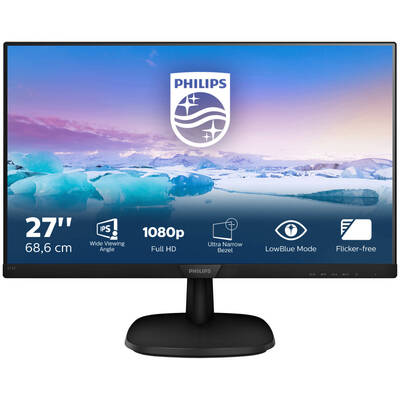 Monitor Philips 273V7QJAB/00 27 inch 4 ms Negru 60 Hz