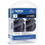 Cartus Imprimanta Brother LC1100 Black Blister Pack Twin Pack