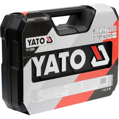 YATO Set Chei 82pcs 1/2"/1/4" 12691 YT-12691