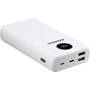 ADATA P20000QCD, 20000 mAh, 2x USB, 1x USB-C, 3A, Quick Charge 3.0, White