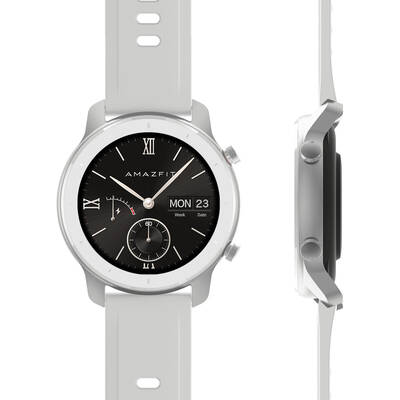 Smartwatch HUAMI Amazfit GTR 42 smartwatch AMOLED 3.05 cm (1.2") Black,White GPS (satellite)