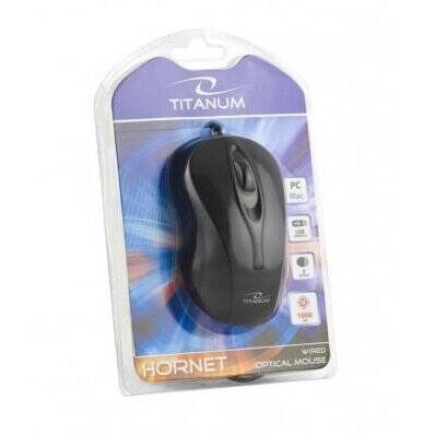 Mouse TITANUM TM103K USB Type-A Optical 1000 DPI Ambidextrous