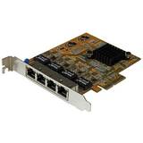 Accesoriu Retea StarTech 4 Port PCIeLow Profile - RJ45 Port - Realtek RTL8111G Chipset - NIC Server(ST1000SPEX43)