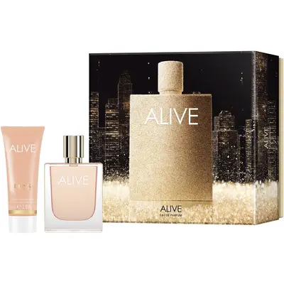 Hugo Boss Set , Alive, Femei: Apa de Parfum, 50 ml + Lotiune de corp, 75 ml