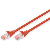 Accesoriu Retea Assmann Cablu Retea DIGITUS Professional  - 3 m - red, RAL 3020