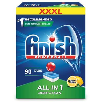 FINISH ALL-IN-1 LEMON - Tablete pentru mașina de spălat vase x90