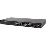 Switch Intellinet 24-Port , 24-Port (RJ45), Rackmount, Gigabit, 4 SFP, Ethernet Web-Smart, 10/100/1000 Mbit/ (Euro 2-pin plug)