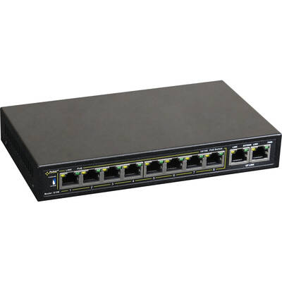 Switch Pulsar S108-90W Managed Fast Ethernet (10/100) Power over Ethernet (PoE) Black