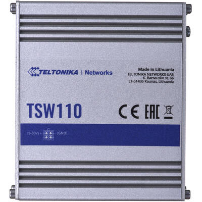 Switch TELTONIKA TSW110  5x RJ45 1000Mb/s, L2