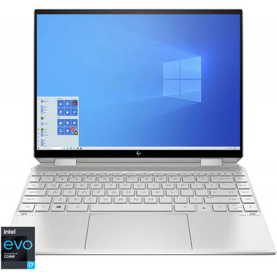 Ultrabook HP 13.5'' Spectre x360 14-ea0007nn, 2K OLED Touch, Procesor Intel Core i7-1165G7 (12M Cache, up to 4.70 GHz, with IPU), 16GB DDR4, 2TB SSD, Intel Iris Xe, Win 10 Home, Silver