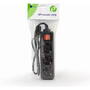 Gembird Priza/Prelungitor EG-PSU3-01 UPS Power Strip, 3 Schuko Outlets, C14 Plug, 10A, 0.6m Cable, Black Color
