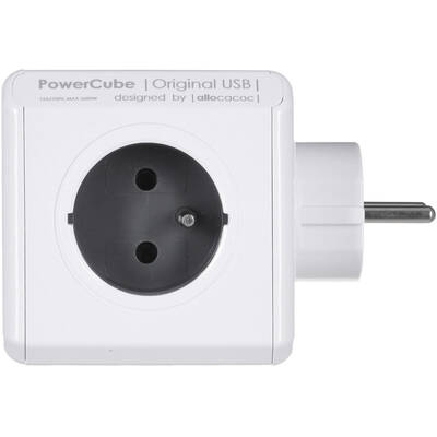 Allocacoc Priza/Prelungitor PowerCube Original USB Type E 4 AC outlet(s) Indoor Grey