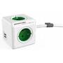 Allocacoc Priza/Prelungitor 2402GN/FREUPC 1.5 m 4 AC outlet(s) Indoor Green,White