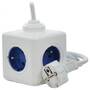 Allocacoc Priza/Prelungitor 2402BL/FREUPC 1.5 m 4 AC outlet(s) Indoor Blue,White