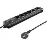 Priza/Prelungitor 50111 surge protector 6 AC outlet(s) 230 V 1.8 m Black