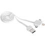 Allocacoc Incarcator POWER USBCABLE mobile phone cable White USB A Micro-USB B + 30-pin + Samsung 30-pin 0.8 m